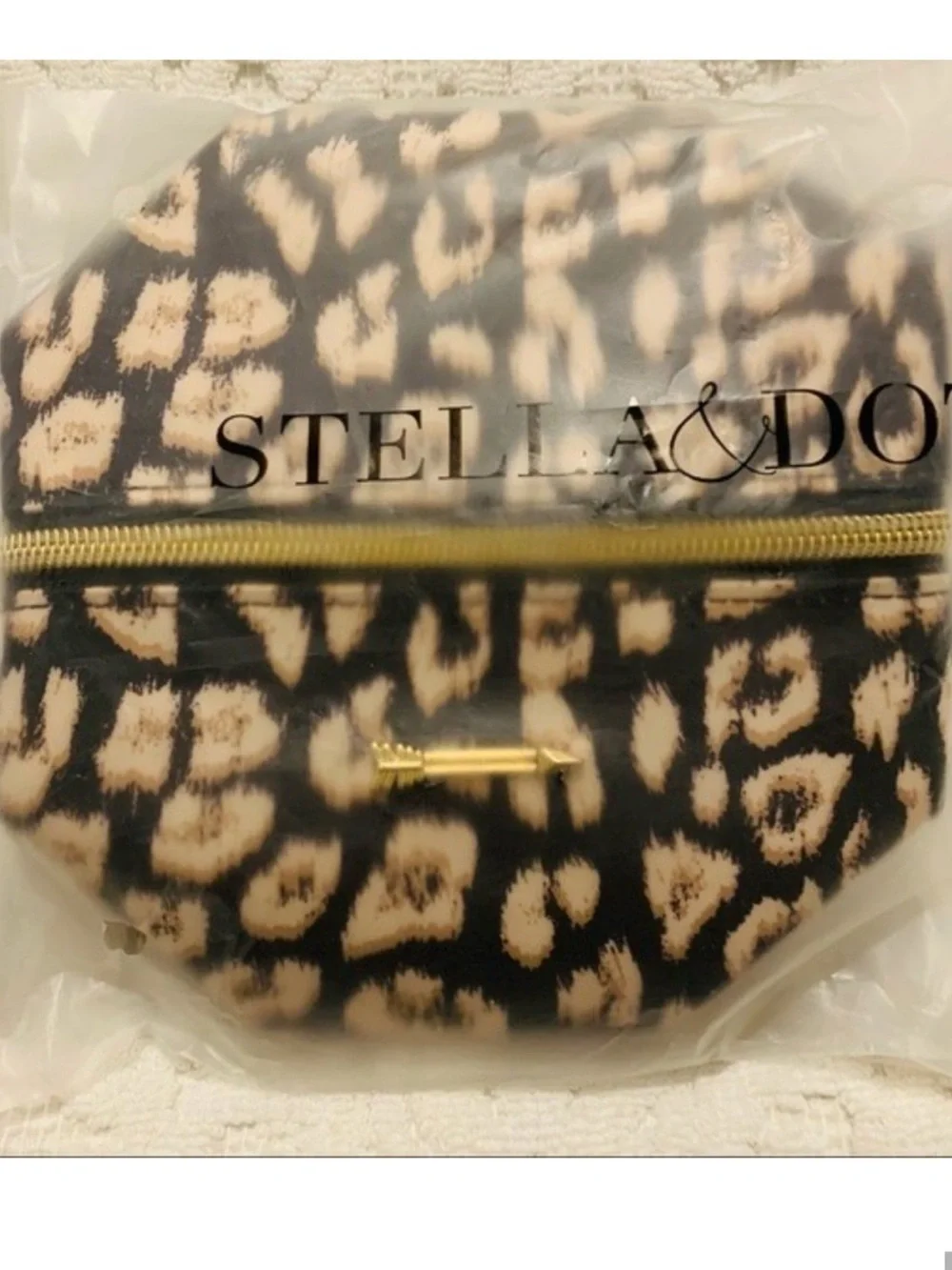 Stella & Dot | Pouf | Leopard Pouf